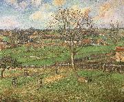 The peach trees in winter Camille Pissarro